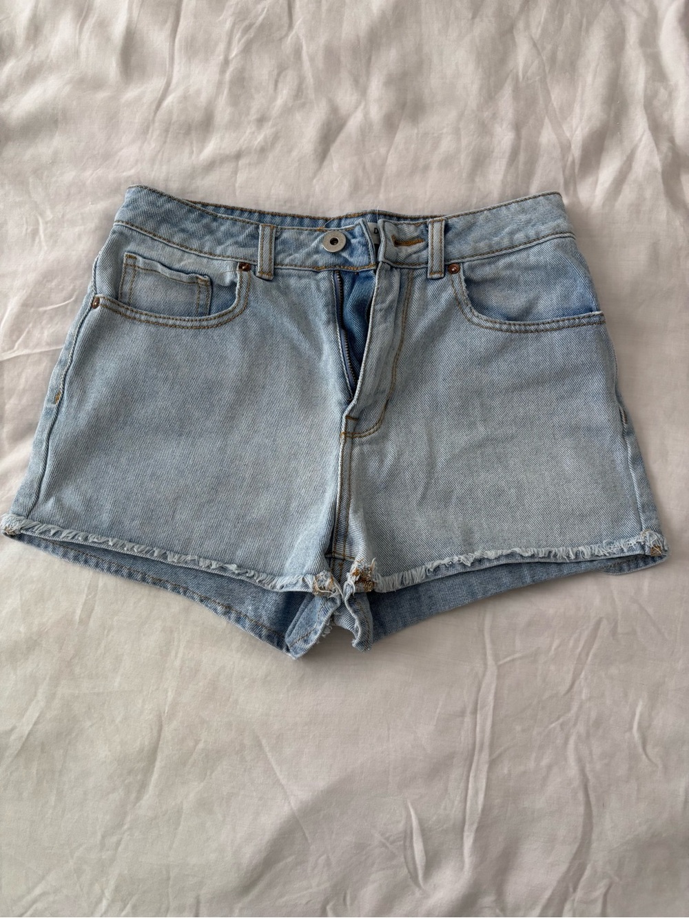 Bullhead Light Blue Denim Jean Shorts